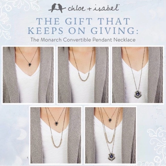 Chloe + Isabel Monarch Convertible Layered Necklace Set - Picture 12 of 14